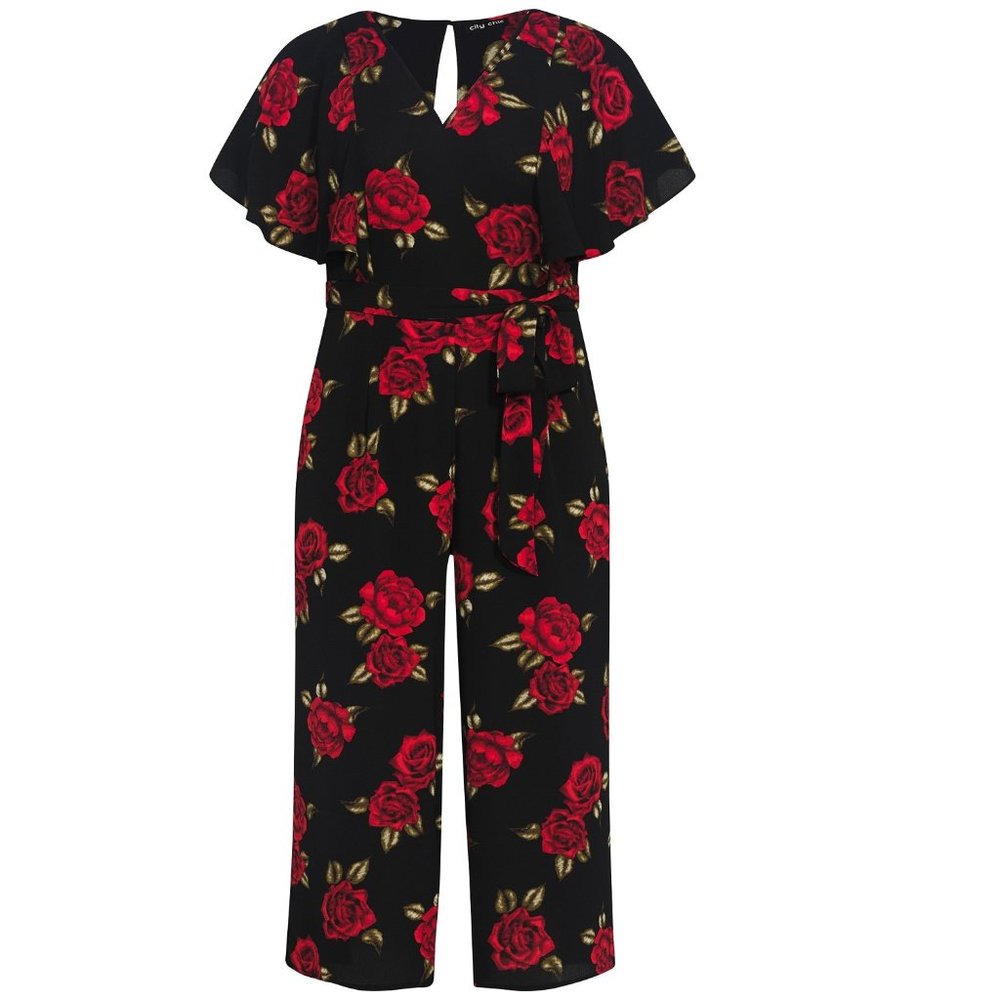 NWT City Chic Rose Liaison Jumpsuit - Picture 4 of 7
